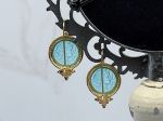 TAGLIAMONTE Designs (2310E) 925SS/YGP Venetian Cameo Earrings*Arethusa*Reg.$280