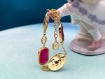 TAGLIAMONTE Designs (2295B) 925SS/YGP Venetian Cameo Bracelet *Aurora Chariot*Reg.$450