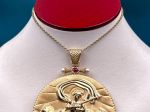TAGLIAMONTE Designs (2218P) 925/YGP Cameo Pendant *Apollo*Reg.$400