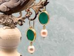 TAGLIAMONTE Designs (2023E,2018E) 925SS/YGP Venetian Cameo Earrings*Reg.$180