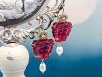 TAGLIAMONTE Designs (PN2866E) 925SS/YGP Venetian Cameo Earrings *Medusa*Reg.$280