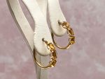 14K Yellow Gold Citrine Hoop Earrings (2802)*Reg.$180