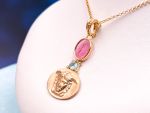 TAGLIAMONTE Designs (1857) 925SS/YGP Cameo Pendant *Medusa*Reg.$265