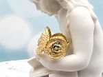 TAGLIAMONTE Designs (1782) 925SS /YGP Ring *Medusa*Reg.150
