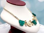 TAGLIAMONTE Designs (SH206N) 925SS/YGP Venetian Cameo Necklace with *Lapis, Pearls*Medusa, Aurora*Reg.$800