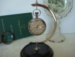 Authentic Models ~ SC057 ~ Savoy "Pocket" Watch *Nickel* 2" x 3" x .5"