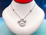 TAGLIAMONTE Designs (1905) 925SS/Rhod. Cameo Charm Necklace *Cupid,Moonface*Reg.$200