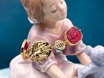 TAGLIAMONTE Designs (2295B) 925SS/YGP Venetian Cameo Bracelet *Aurora Chariot*Reg.$450