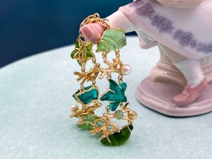 TAGLIAMONTE Designs (PN2890B) 925SS/YGP Venetian Cameo Bracelet *Sea Life Collection*Reg.$550