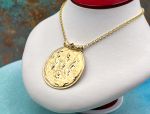 TAGLIAMONTE Designs (1906) 925SS /YGP Cameo Statement Necklace *Zeus, Mars, Mercury* Reg.$500