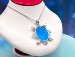 TAGLIAMONTE Designs (1901) 925SS /YGP Venetian Pendant *Ceres*Re.$350
