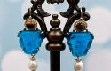 TAGLIAMONTE Designs (Q19052) 925SS/YGP Venetian Cameo Earrings *Medusa*Reg.$280